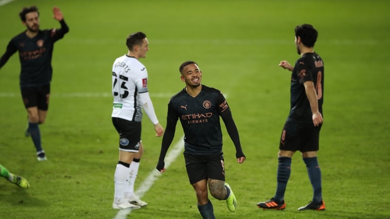 Gabriel Jesus scored City's third