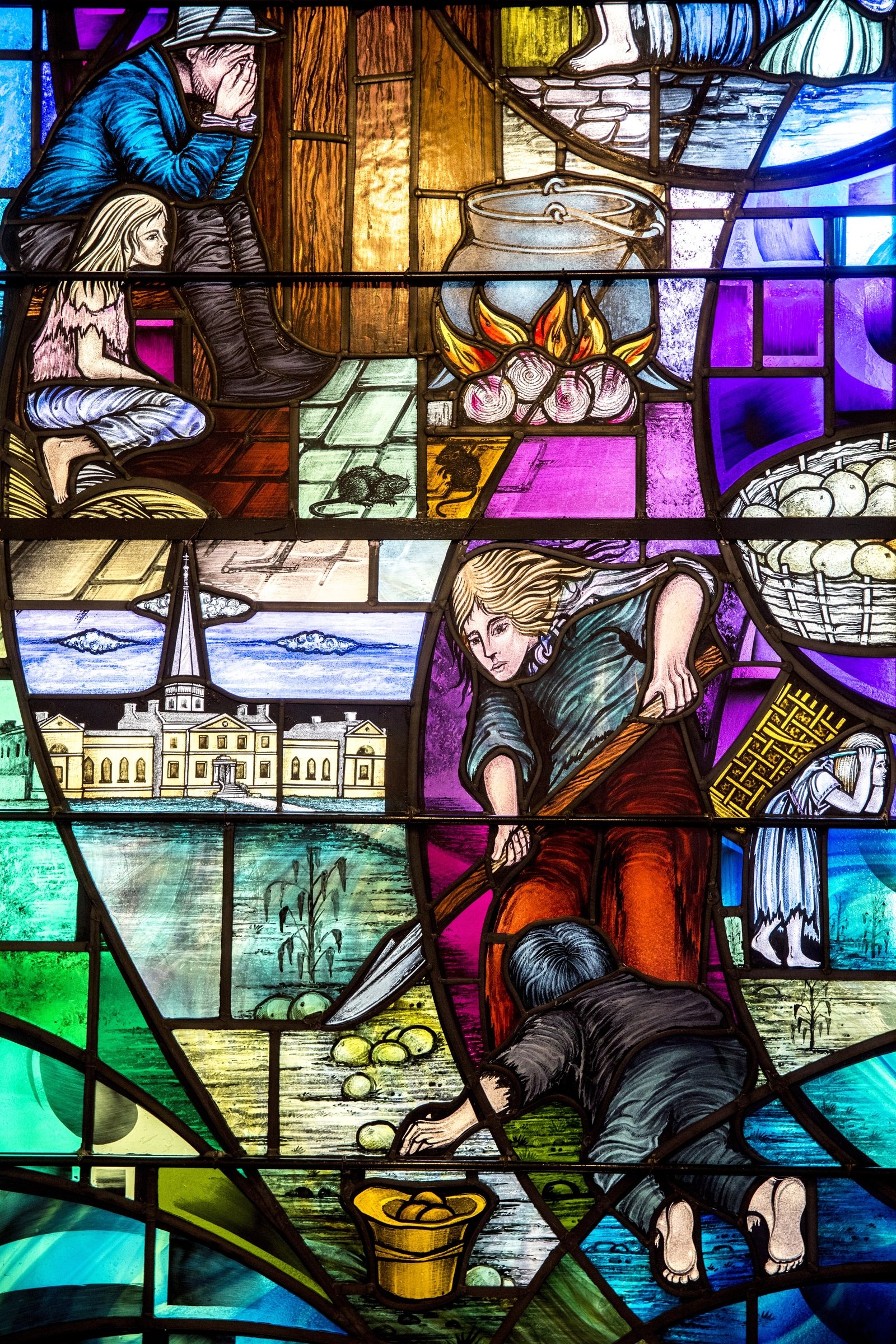 The Famine window in Belfast City Hall. Photo: Godong/Universal Images Group via Getty Images