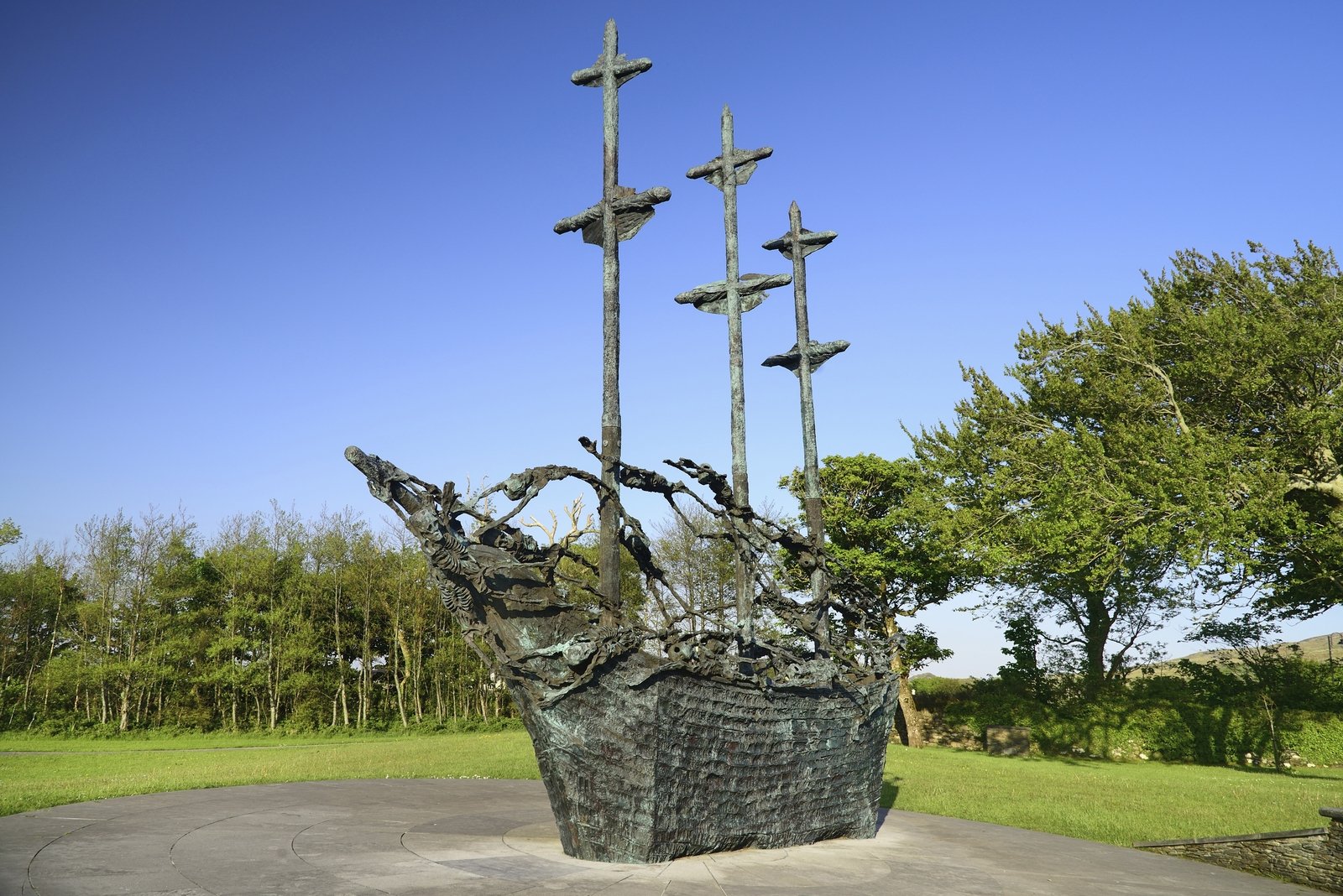 Another view of the National Famine Memorial in Mayo. Photo: Eye Ubiquitous/Universal Images Group via Getty Images