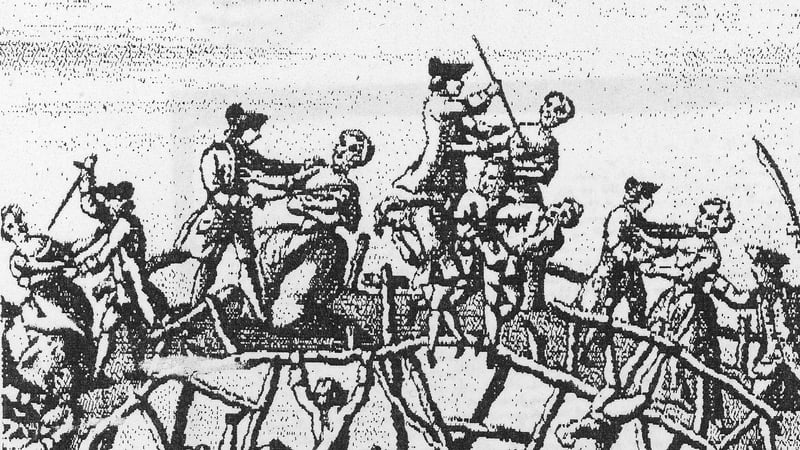 Depiction of the massacre of Ulster Protestants during the 1641 rebellion. Image: The LIFE Picture Collection via Getty Images