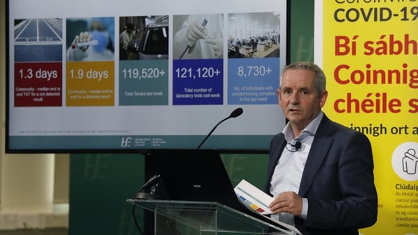 HSE CEO Paul Reid at the weekly update on the response to Covid-19. Photo: Leon Farrell/Photocall Ireland