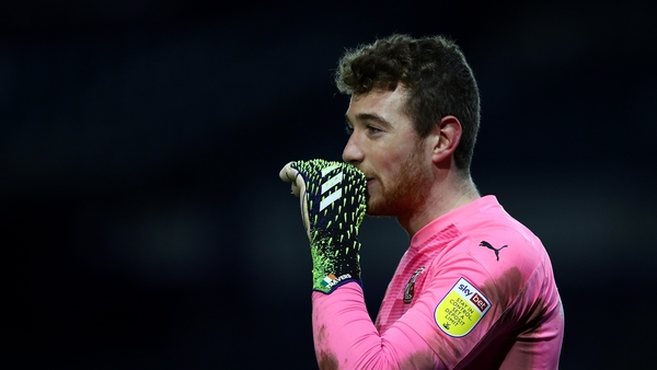 Travers in action for Swindon against Portsmouth on 9 February