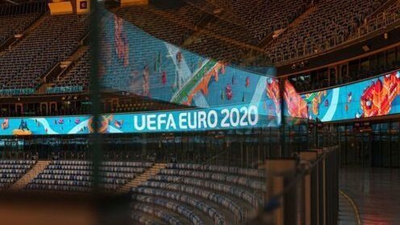 A view of the Zenit-Arena in St Petersburg