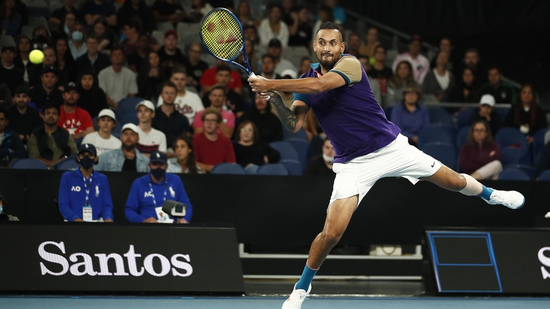 Nick Kyrgios had the support of the home crowd at the Australian Open but went out in five sets