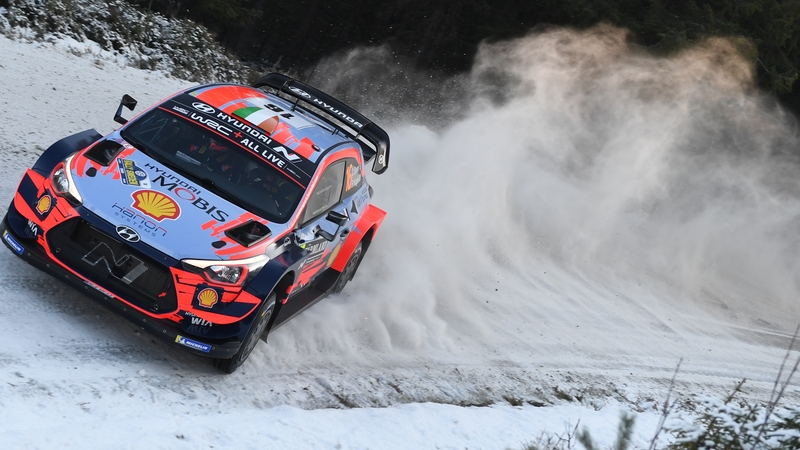Craig Breen and Paul Nagle competing at last year's Rally Sweden