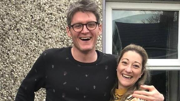 Paula Byrne and Kieran Hyland met through a caption competition and moved in together just before Christmas