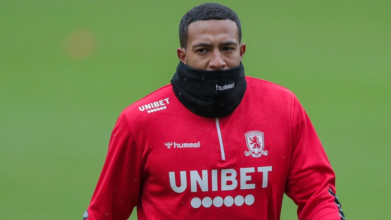 Nathaniel Mendez-Laing during Middlesbrough training