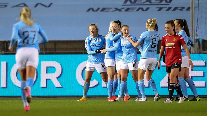 Lucy Bronze celebrates after scoring the opener