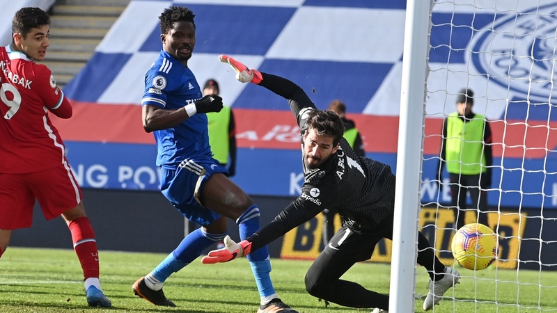 Alisson conceded three goals in seven second-half minutes