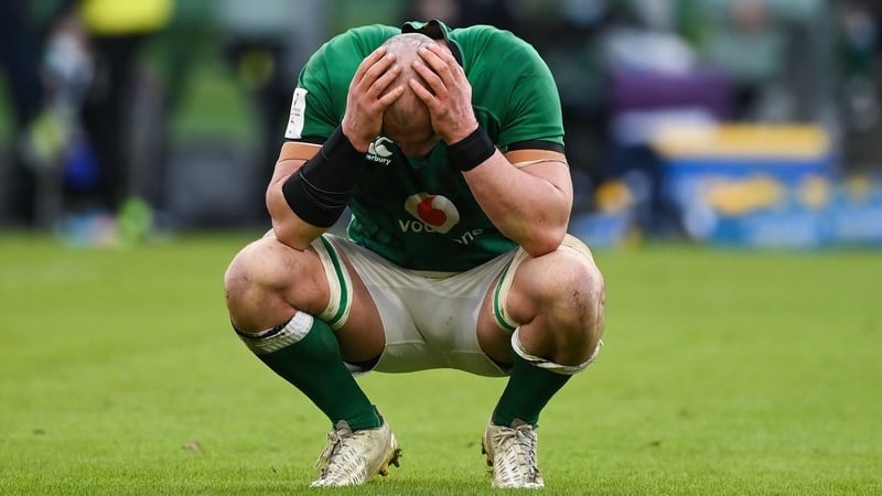 Rhys Ruddock shows his disappointment after the final whistle