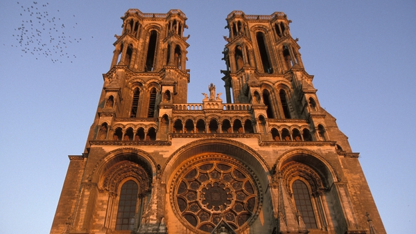 The gothic cathedral of Laon in France, whose Early Medieval monasteries are often described by scholars as 'Irish colonies'. Photo: Bertrand Machet/ Gamma-Rapho via Getty Images