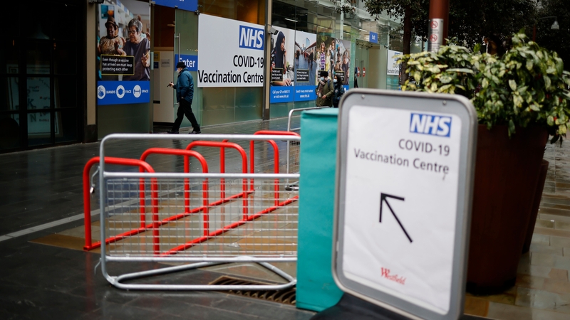 A Covid-19 vaccine centre in London