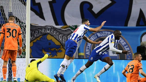 Moussa Mareg wheels away in celebration after his goal