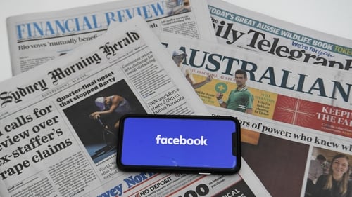 A dispute between Facebook and the Australian government over paying media publishers for content has escalated