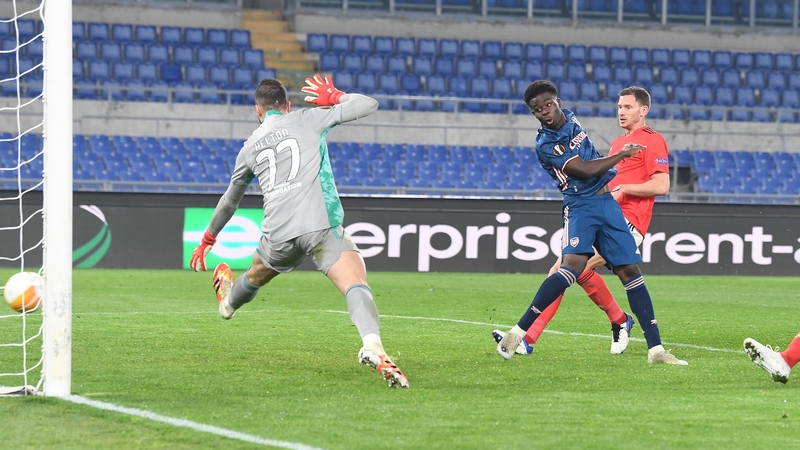 Bukayo Saka scores for Arsenal