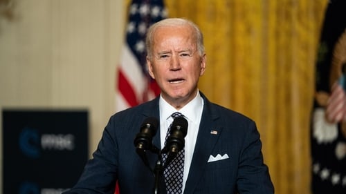Joe Biden made reference to his Irish roots saying that it was hope of a better life that brought his ancestors to America