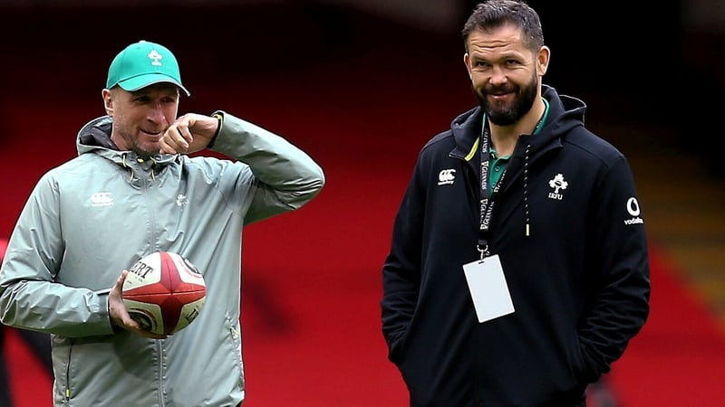 Mike Catt (l) and Andy Farrell will want more incision against Italy on Saturday