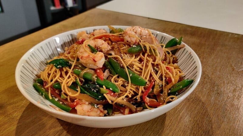 Brian McDermott's Prawn & Noodle Stir Fry