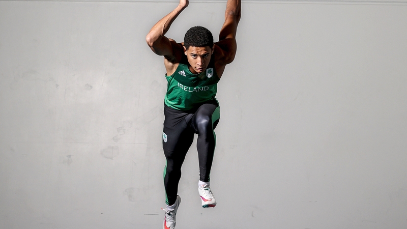 Leon Reid at the launch of the new Olympic Federation of Ireland campaign, 'Don't Scroll By'.