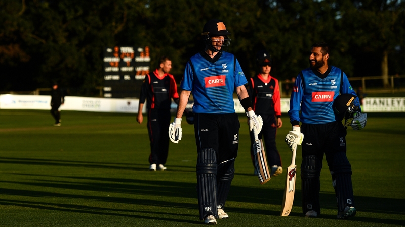 George Dockrell, left, and Simi Singh of Leinster Lightning in September 2020