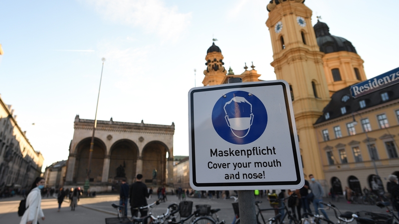 Germany's Ifo institute said its business climate index edged up to 96.8 from 96.6 in March