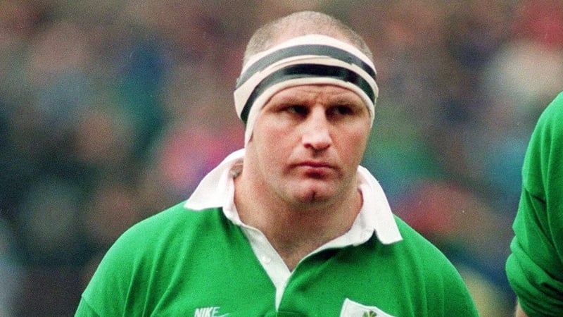Gary Halpin pictured before Ireland's match against Romania in 1993