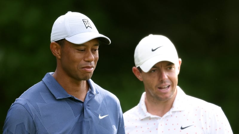 Rory McIlroy and Tiger Woods
