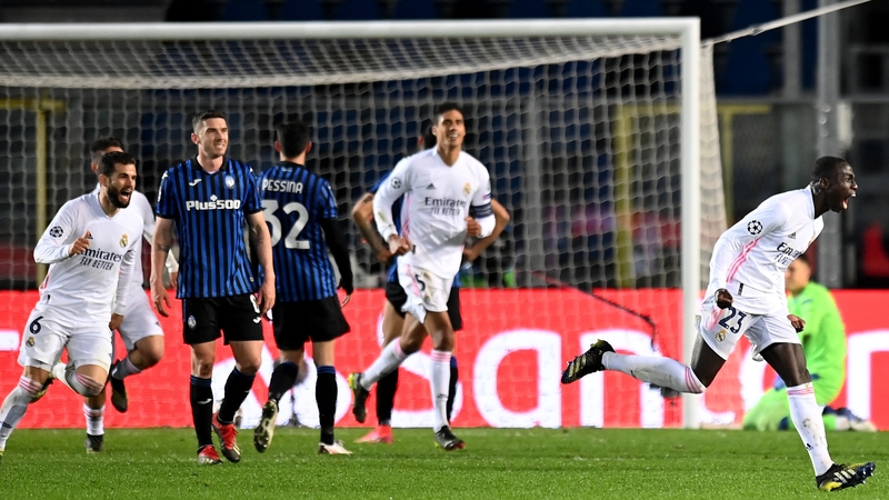Ferland Mendy celebrates his goal