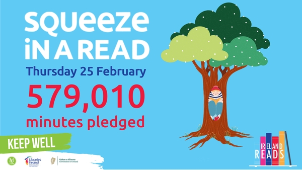 Ireland Reads: Over 570,000 minutes pledged so far!