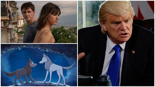 (Clockwise from top) Paul Mescal and Daisy Edgar-Jones in Normal People, Brendan Gleeson in The Comey Rule, Wolfwalkers