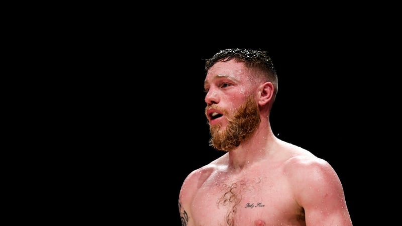 Ray Moylette during his vacant World Boxing Council International Silver Lightweight Title bout with Christian Uruzquieta