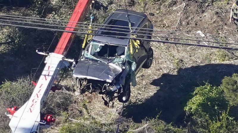 Woods was involved in a car accident on Tuesday