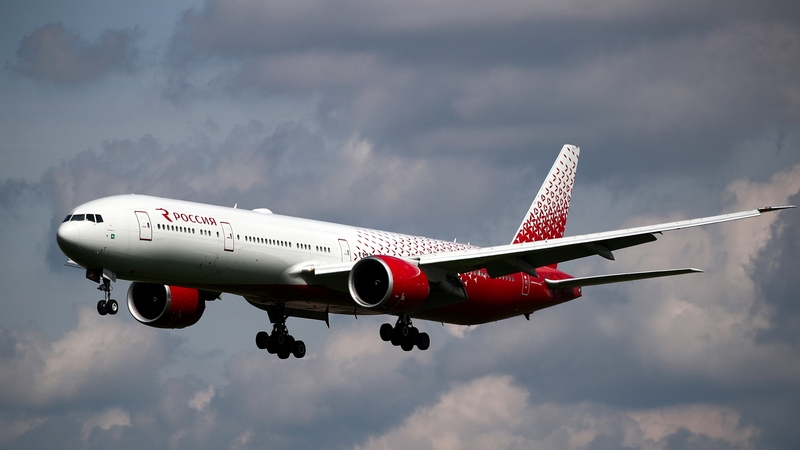 The Boeing 777 plane was operated by Russia's Rossiya Airlines (File pic)