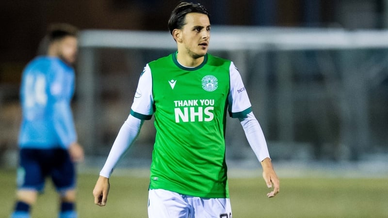 Ryan Shanley in action for Hibernian