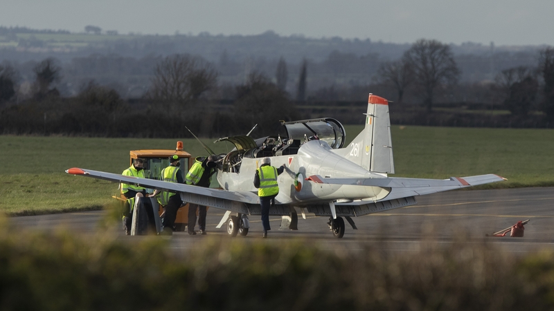 The plane was about 30km from Baldonnel whe the issue arose, but was able to return and land safely (Images: Damien Eagers)