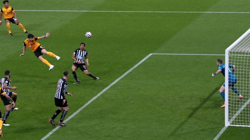 Ruben Neves heads Wolves' equaliser