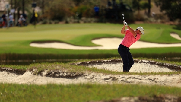 Rory McIlroy in action during his third round at the WGC event