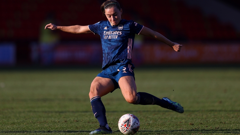 Katie McCabe scores Arsenal's third