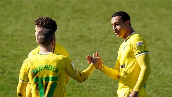 Idah celebrates his goal this afternoon