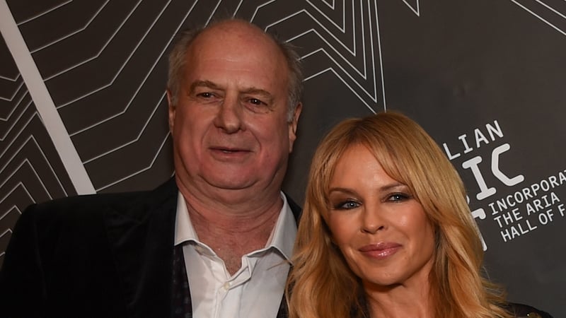 Kylie Minougue with Michael Gudinski