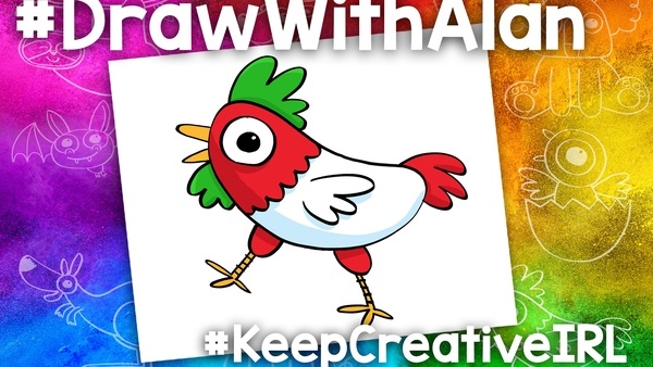 Draw With Alan - draw a chick-chick-chicken!
