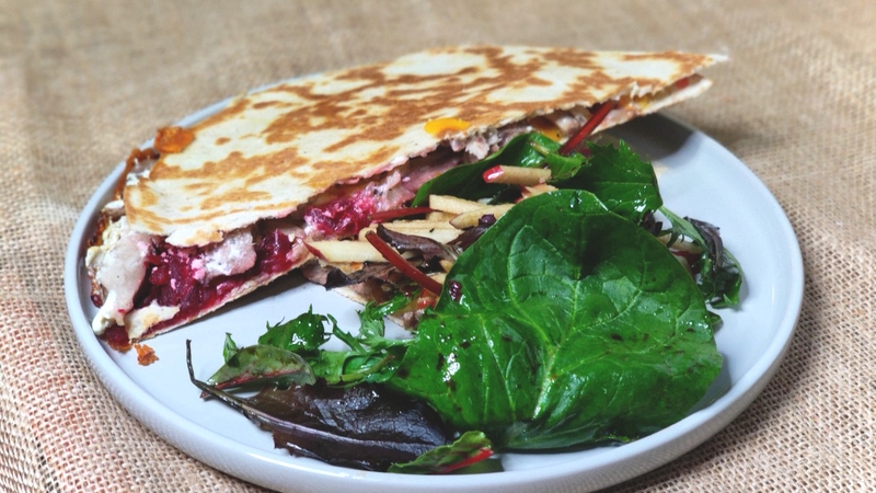 Paul Flynn's duck quesadilla.