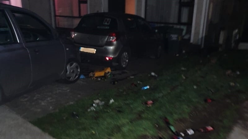 Gardaí were alerted to the street party yesterday evening (Pic: Garda Info)