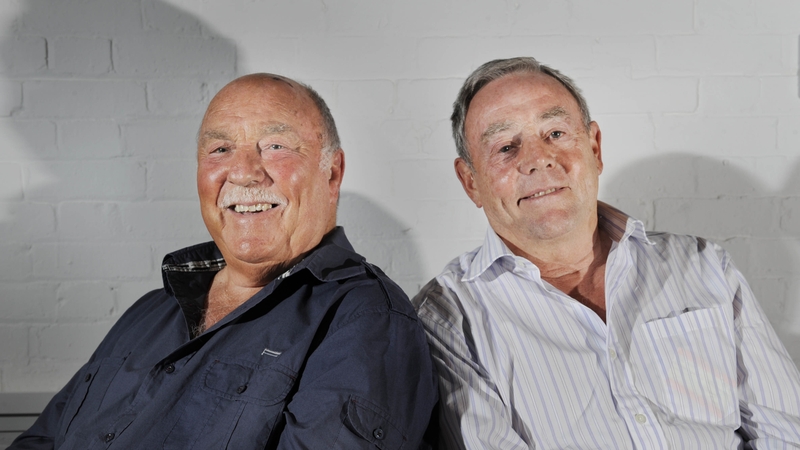 St John (R) with his broadcasting partner Jimmy Greaves