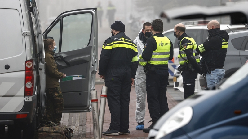 Police examine the scene in Bovenkarspel