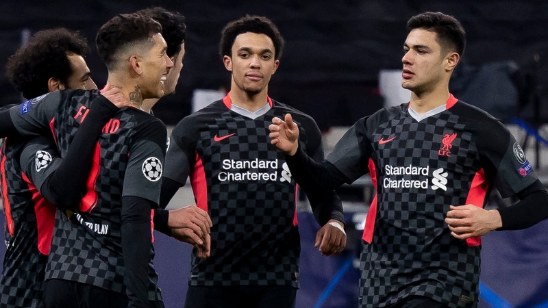 Liverpool won the first leg 2-0 at Puskas Arena