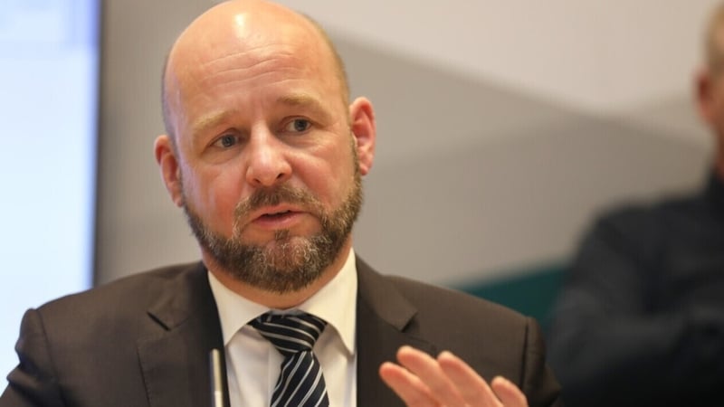 Prof Philip Nolan at this evening's briefing