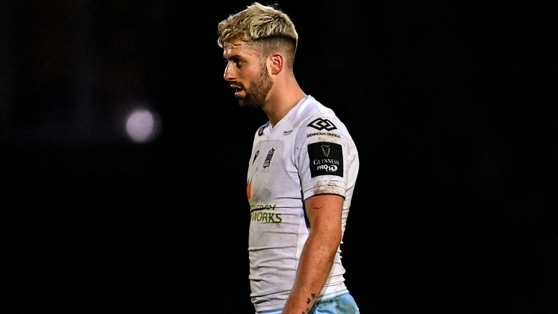 Adam Hastings was sent off just before half-time