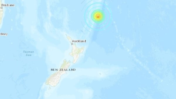 Authorities have ordered people in coastal areas of the North Island to move immediately to the nearest high ground (Pic: United States Geological Survey)