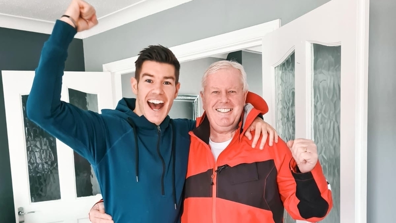 Ryan and Jimmy at home in Donaghmede